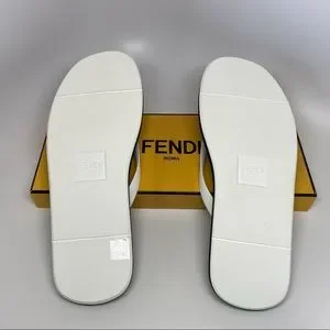 Fendi | Shoes | Fendi Ff Zucca Logo Navy Blue White Beach  display picture 3